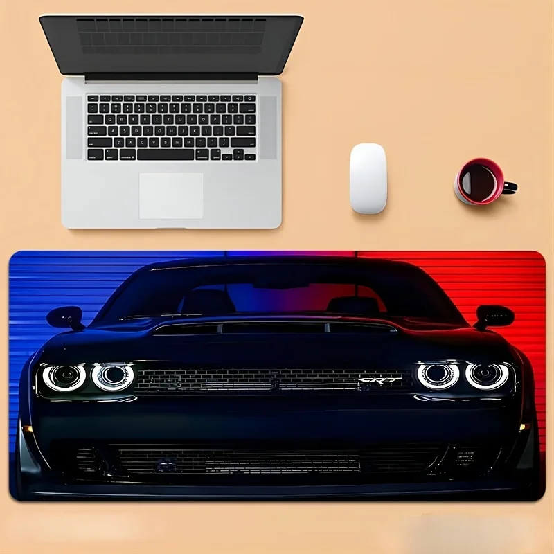 

Sprots-car Large Mouse Pad Car Design Desk pad Gaming Mouse Mat Non-Slip Rubber Stitched Edges for Computer and Keyboard office