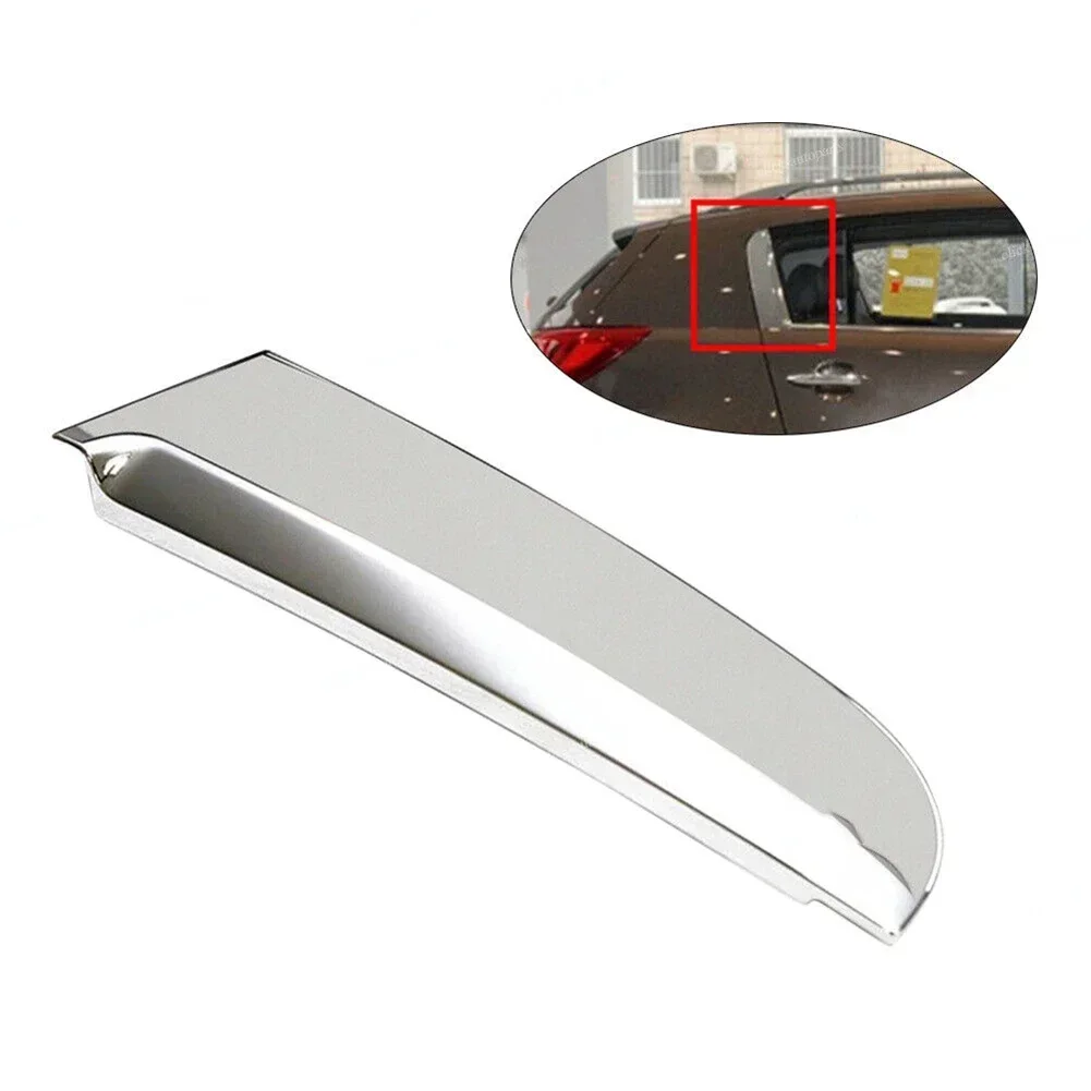Right Side Car Rear Triangular Trims Cover Door Belt Chrome Pillar Covers For Kia Sportage 2011-2016 Garnish Molding