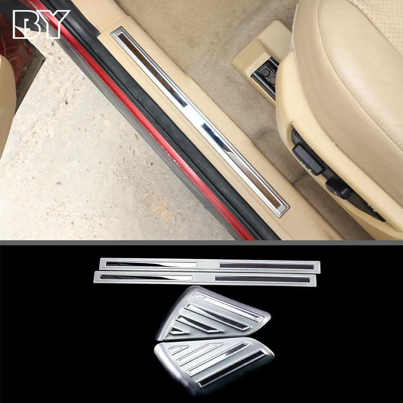 

For Land Rover Freelander 2 2009-2015 Car Door Sill Threshold Scuffproof Welcome Foot Pedal Guard Plate Trim Accessories