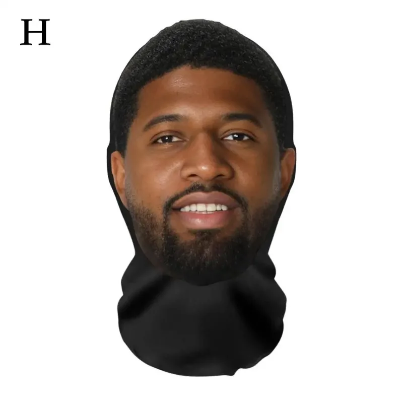 2個/面白い3Dプリントフルフェイスマスク - ロールプレイコスチューム＆コスプレ小道具（ハロウィン、パーティー、ギャグギフト用）- バラクラバヘッドドレス