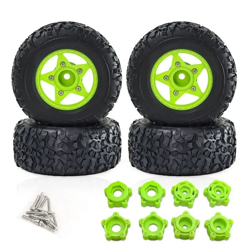 

4Pcs 109mm 1/8 1/10 Short Course Truck Tire Tyre with 12mm 14mm 17mm Wheel Hex for Trxs Slash ARRMA SENTON HSP HPI RC Car