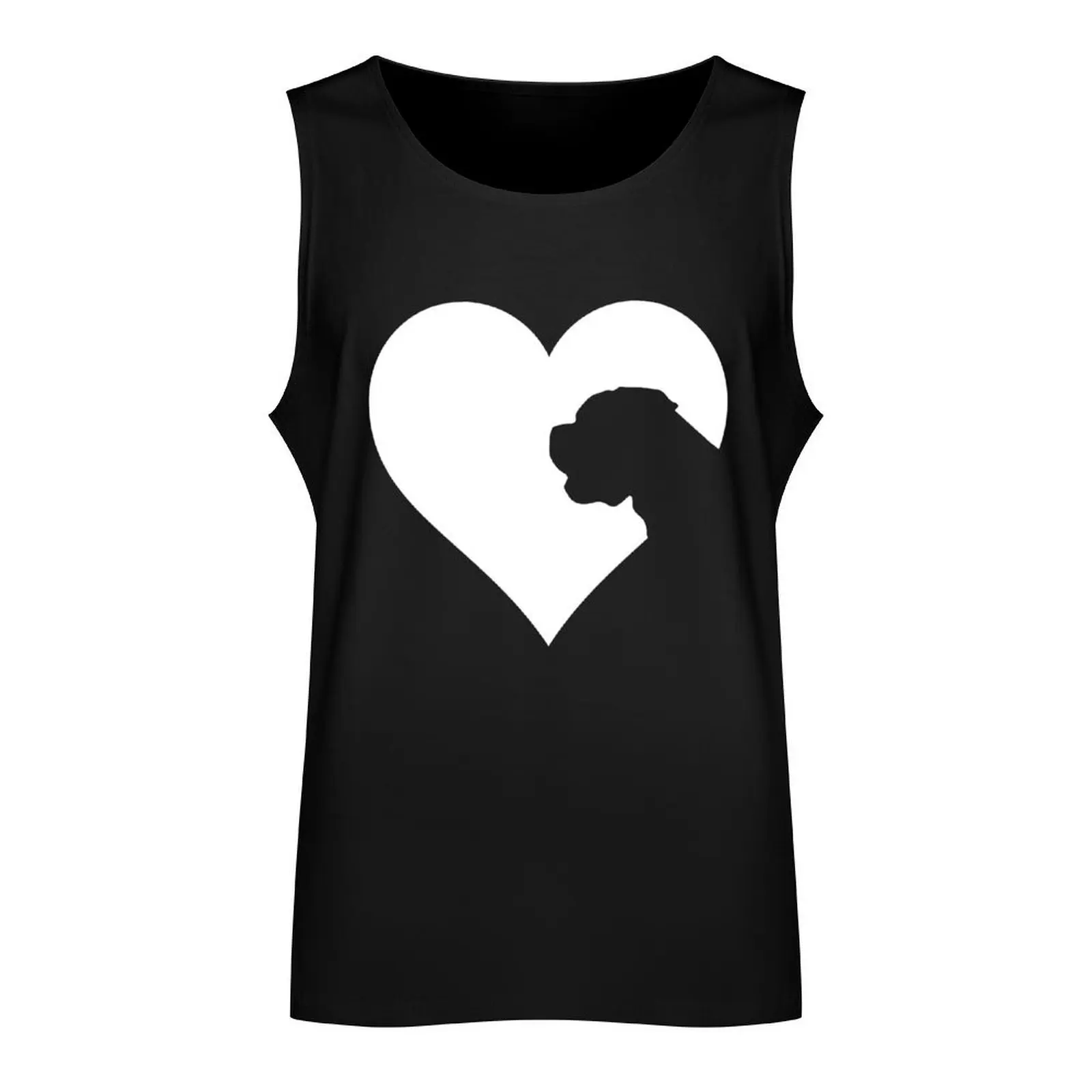 The Heart of the Dogue De Bordeaux Lover Tank Top gym clothes man Vests