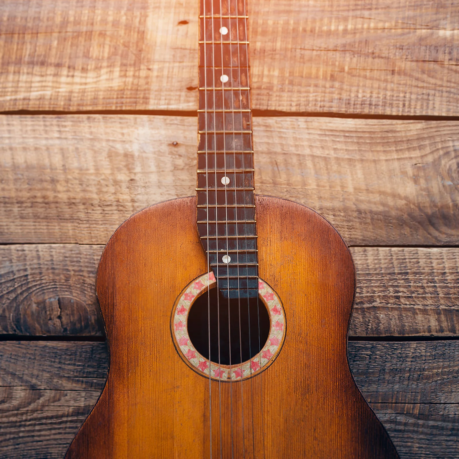 

Sound Hole Sticker Guitar Decorative Acoustic Round Soundhole Decal Protective Accessories Stage Performance Practice Music