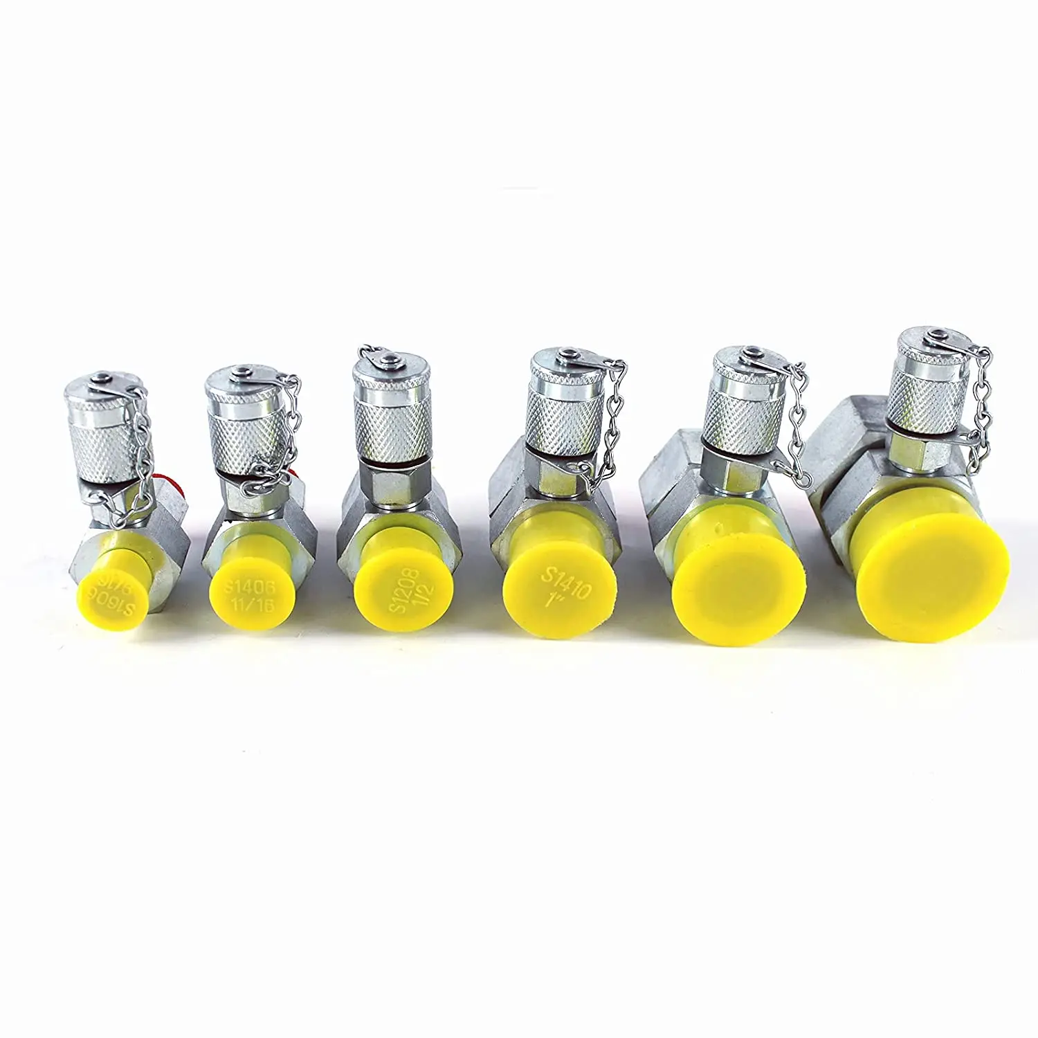 Orfs 6 Pack Hydraulische Swivel Run Tees Hydrulic Tee Connector Tester Tee Koppeling Set Voor Graafmachine Bouwmachines