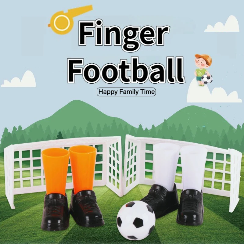 Finger Football Game Set Two Goals Family Party Soccer Toy Fans Club Gifts Kid Table Game Fun Times and Activities Galore