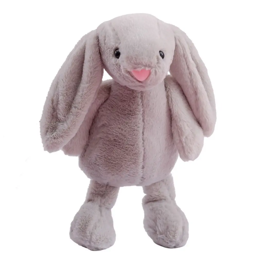 

With Long Ears Easter Rabbit Plush Doll PP Cotton Fluffy Easter Bonnie Rabbit Doll Soft Comfortable Plush Bunny Toys