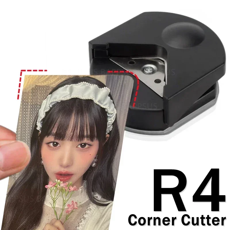 R4 Mini Portable Corner Rounder Paper Punch Card Photo Cutter Diy Idol Card Craft Scrapbooking Tools Maker Machine Paper Trimmer