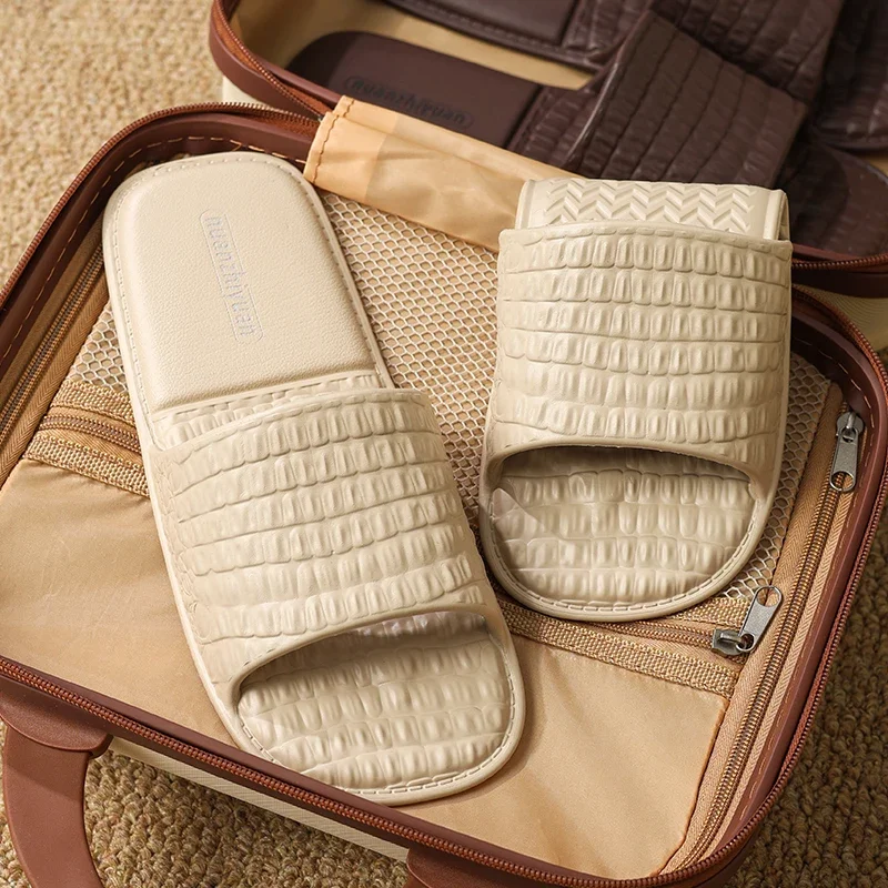 

Складные домашние тапочки для путешествий, отеля, портативные шлепанцы, нескользящие домашние тапочки для купания, для гостей, для мужчин и женщин, унисекс, обувь на плоской подошве из ЭВА, обувь