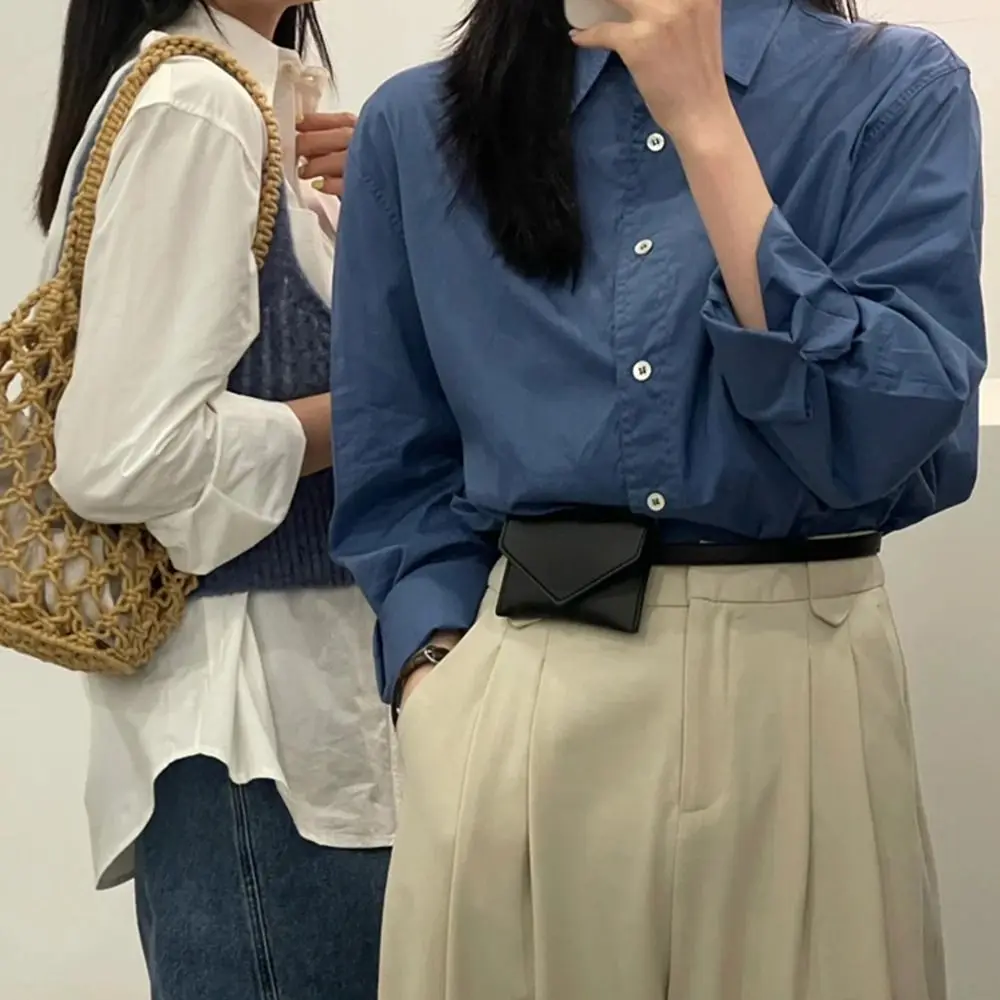 

Ins Korean Style Women Waist Bag PU Card Pocket Belt Envelope Waist Bag Solid Color Clutch Bag Small Card Bag Women