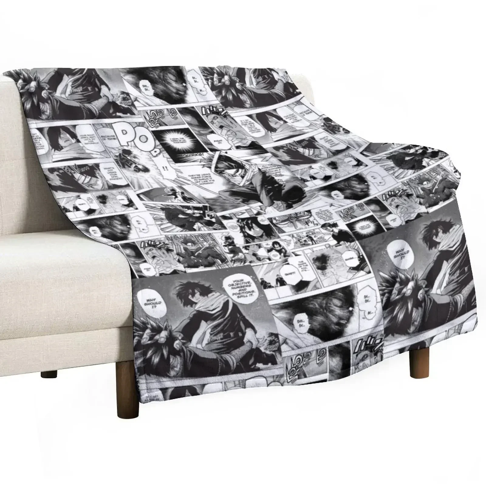 Aizawa manga panel Throw Blanket Baby Beach Blankets