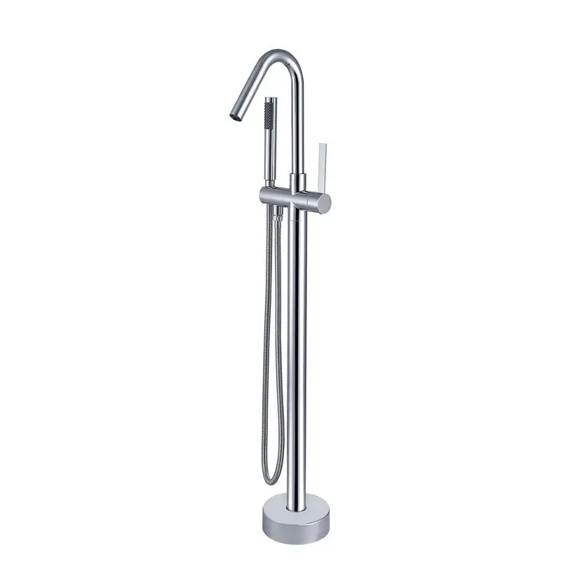 

Freestanding Tub Faucet with Handheld Shower Attachment
