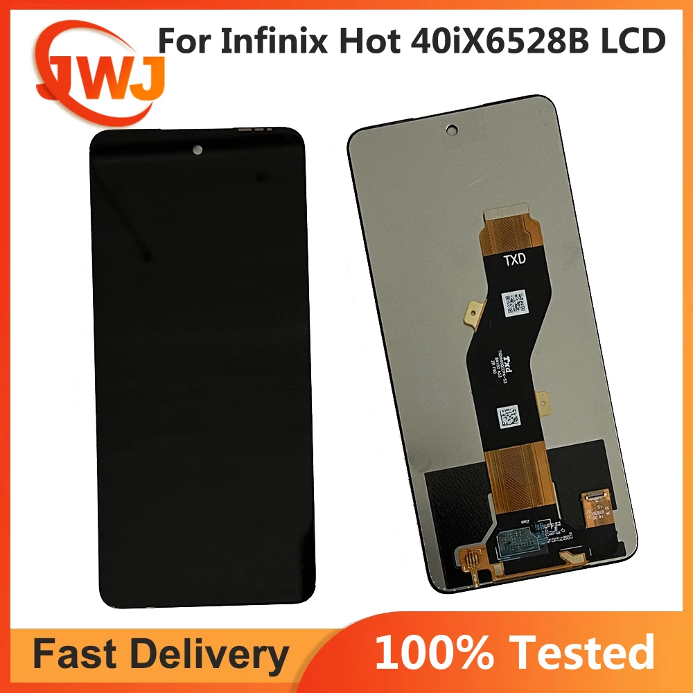 100% Tested For Infinix Hot 40 Pro X6836 X6837 LCD Display Screen Touch Digitizer For Infinix Hot 40i X6528B Display LCD Parts