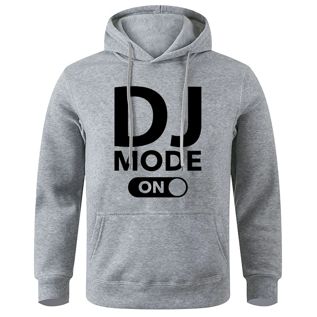 Dj Mode On Black Letter Printed Male Hooded Vintage Loose Sport Shirts Fashion Simple Sweatshirts Classic Daily Fleece Clothes