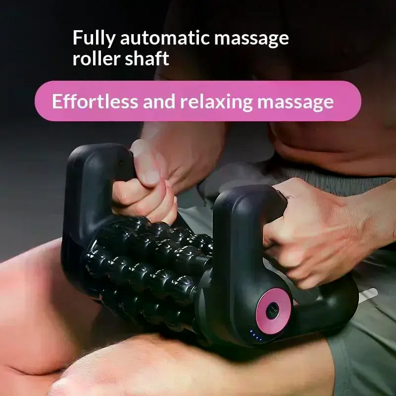 1 Set Massager Yoga Column Roller Automatic Electric Rolling Shaft Whole Body Muscle Relaxation For Deep Tissue Relief