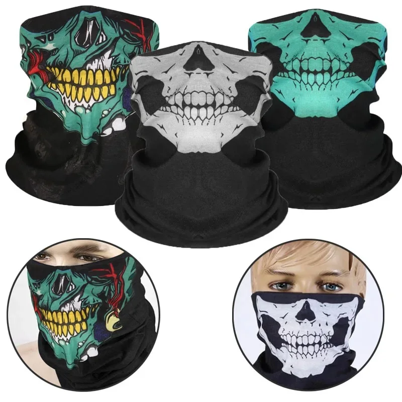 Máscara de terror para Halloween, esqueleto, Barbilla, actuación, vestido de fiesta, máscaras CS reales