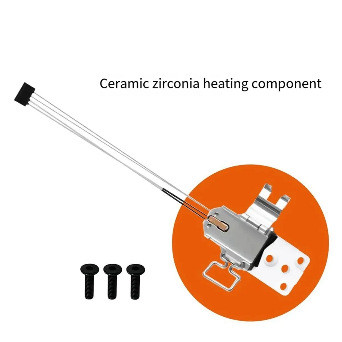 For A1/A1 Upgraded Heating Assembly Kit Ceramic Block Heat Insulation Heating Component Hotend+ Zirconia