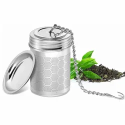 1PCS Stainless Steel Tea Infusers Fine Mesh Strainers Brew Loose Tea for Black Tea Spices and Seasonings Tea Water Separator