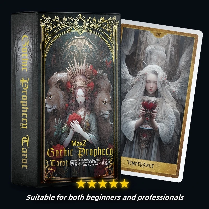 New 2025 Beginner Rider Waite Tarot Divination Deck 78 Genuine Professional Gothic Seer Tarot Cards Rider Waite English Spanish