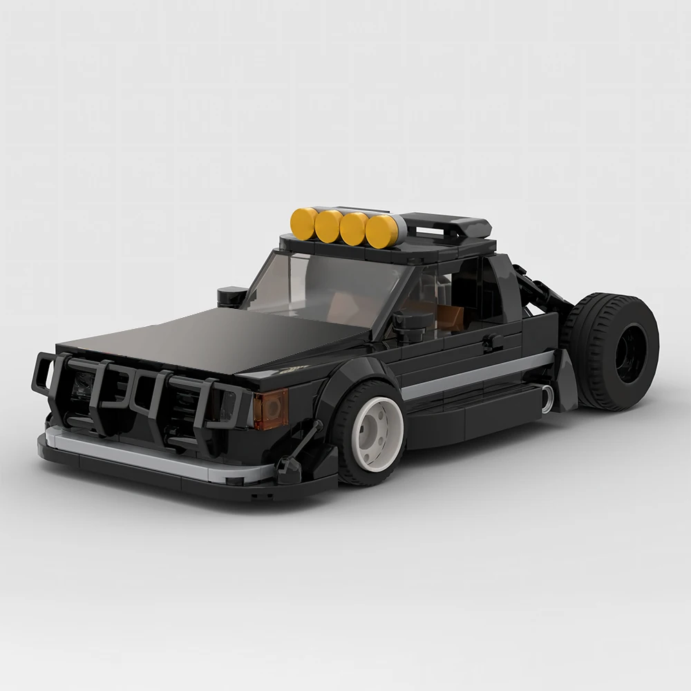 New MOC Speed ​​Series 1983 City Pickup Truck Model Building Blocks DIY Modular Racing Car Assembly Toy Adult Collectible Gift