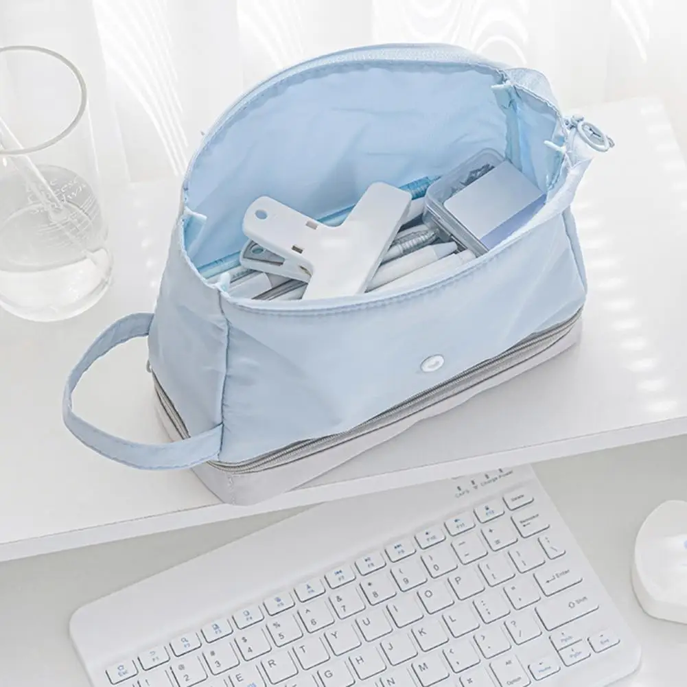 Kapazität Feder mäppchen Kapazität Bleistift Tasche mit Hands ch laufe glatten Reiß verschluss Mechanismus Student Briefpapier Aufbewahrung koffer 3c für die Schule