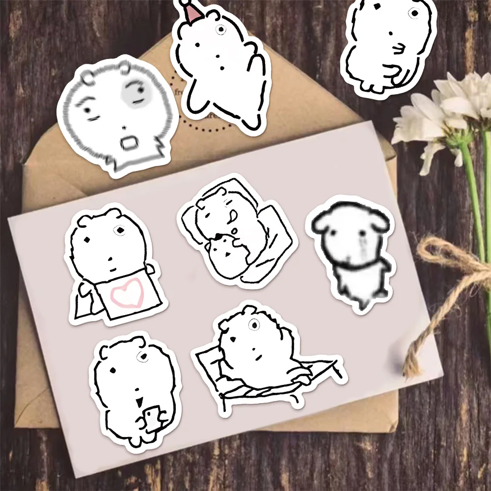 72PCS Bubble Cat Simple Graffiti Stickers DIY Hand Account Phone Case Laptop Water Cup