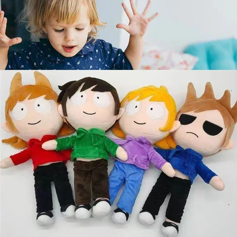 Eddsworld Plush Toys Anime Edd Tom Matt Tord Stuffed Dolls Home Decoration Plushie Figure Peluche Pillow Christmas Birthday Gift