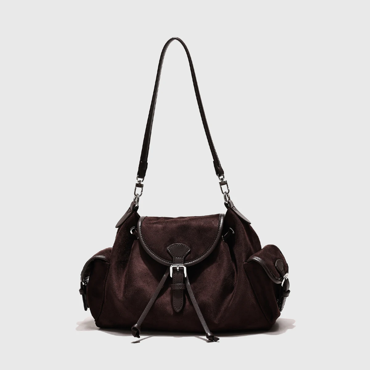 

Retro new autumn and winter women's saddle shoulder bag casual commuting large capacity light luxury Korean style motorcycle han