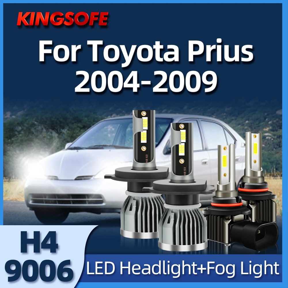 

KINGSOFE LED CarLight Headlight Bulb Fog Light Auto 6000K 12V For Toyota Prius 2004 2005 2006 2007 2008 2009