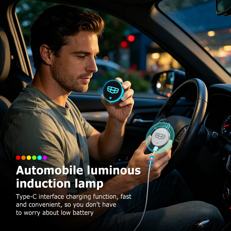 Car Interior LED Induction Light Auto Side Window Ambient Lamp For Geely Geometry C Tugella GC9 X7 GX3 CK GC6 LC EC8 CK2 CK3 view 2