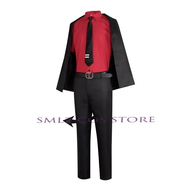 

AIAI 2025Justice Cosplay Game Helltaker The Awesome Demon Costume Justice Uniform Wig Shirt Pants Tail Suit Party Outfit for Wom