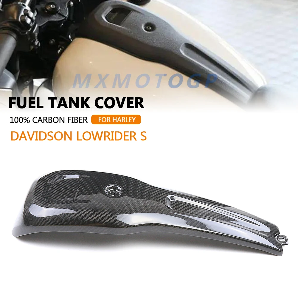 For Harley Davidson Lowrider S 2022 2023 100% Carbon Fiber Fuel Tank Cover Parts Fairings Motorcycle Accessories