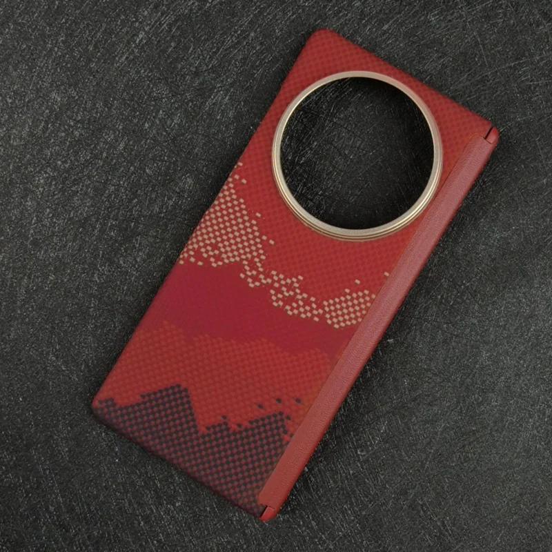Applicablevivoxfold5Mobile Phone Case Kevlar Central Axis Magnetic Aramid Carbon Fiber Protective Cover New Productxfold5