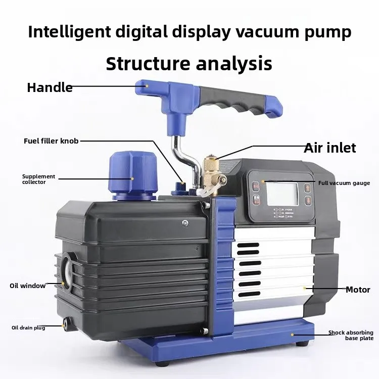 Air conditioning vacuum pump intelligent digital display 3 4 5 6 liters mechanical pressure gauge single