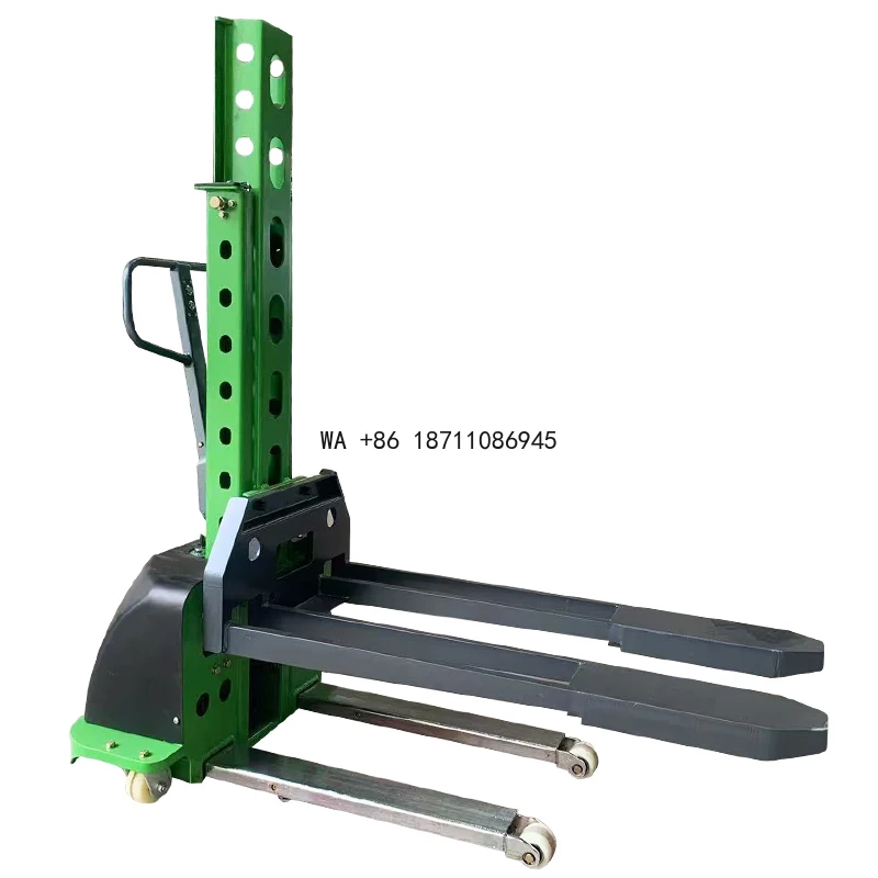 Semi-electric Convenient Forklift 500kg 1000kg 700kg 1500kg Self-loading Stacker      Loading Truck with the Car