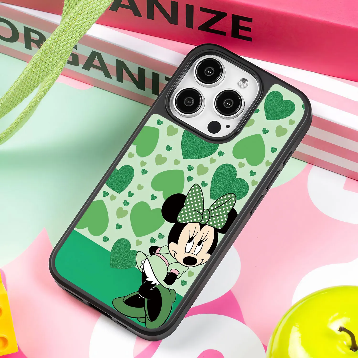 Disney Minnie mouse phone case for iphone 16 15 14 plus 13 12 11 pro max cover couple funda cartoon girl cases anime carcasa image 4