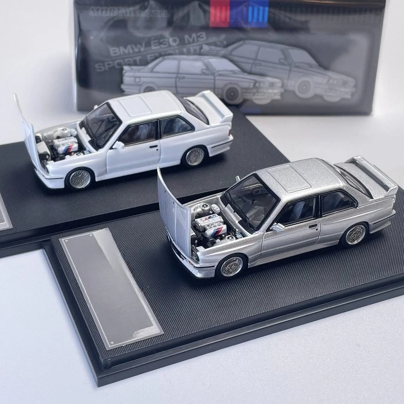 For MORTAL1:64 BMW E30 M3 alloy car model simulation high-end ornament boys collection gift limited ornament