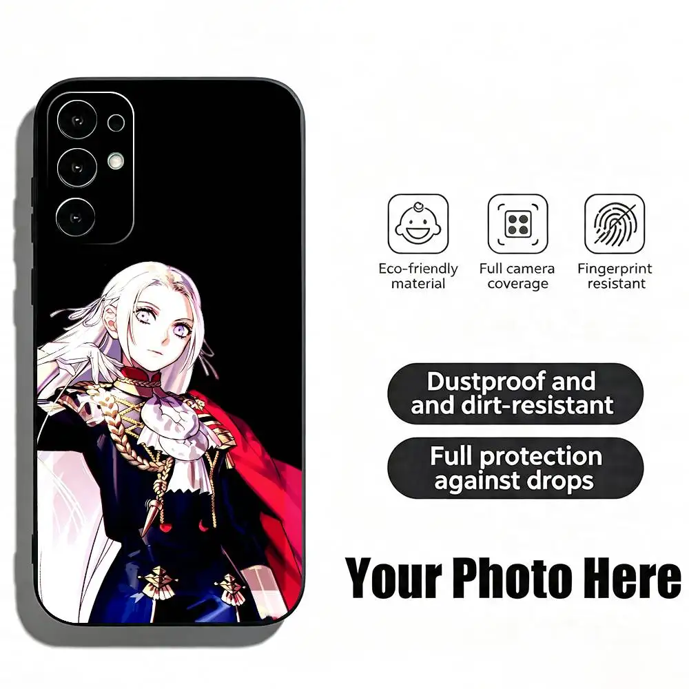 Fire Game E-Emblem Three House  Phone Case For Samsung S25,S24,S21,S22,S23,S30,Ultra,S20,Plus,Fe,Lite,Note,10,Black Cover