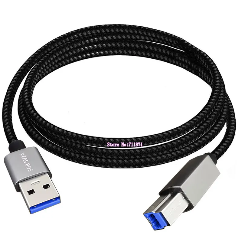 5V2A High Speed A Male to B Male USB 3.0 Cable Line For Scanner Printer External Hard Driver Usb3.0 A to B Male Data Line Wire