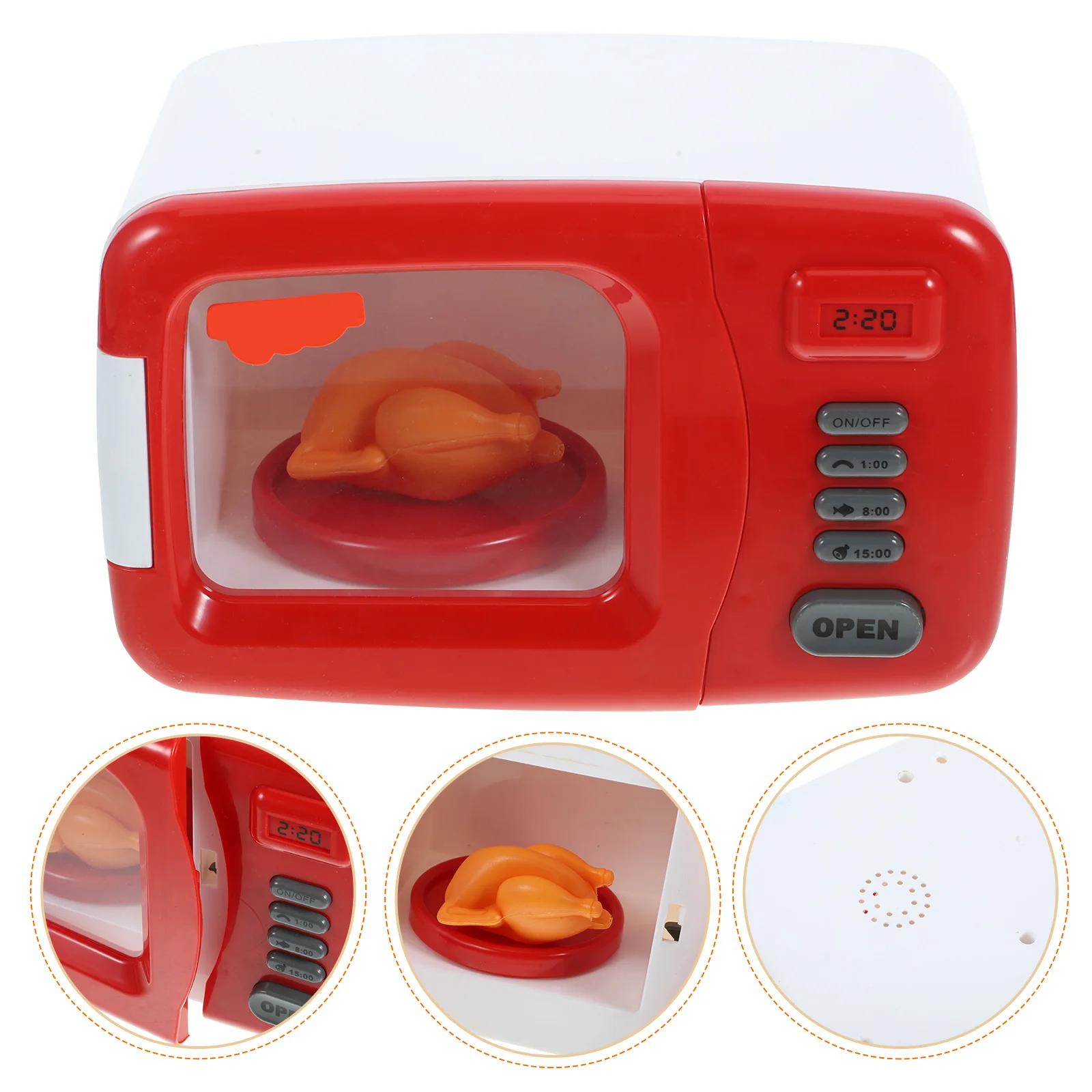 

Simulation Microwave Oven Children Toy Mini Furniture Toys Plaything Gift Adorable Puzzle Home Appliance Decor