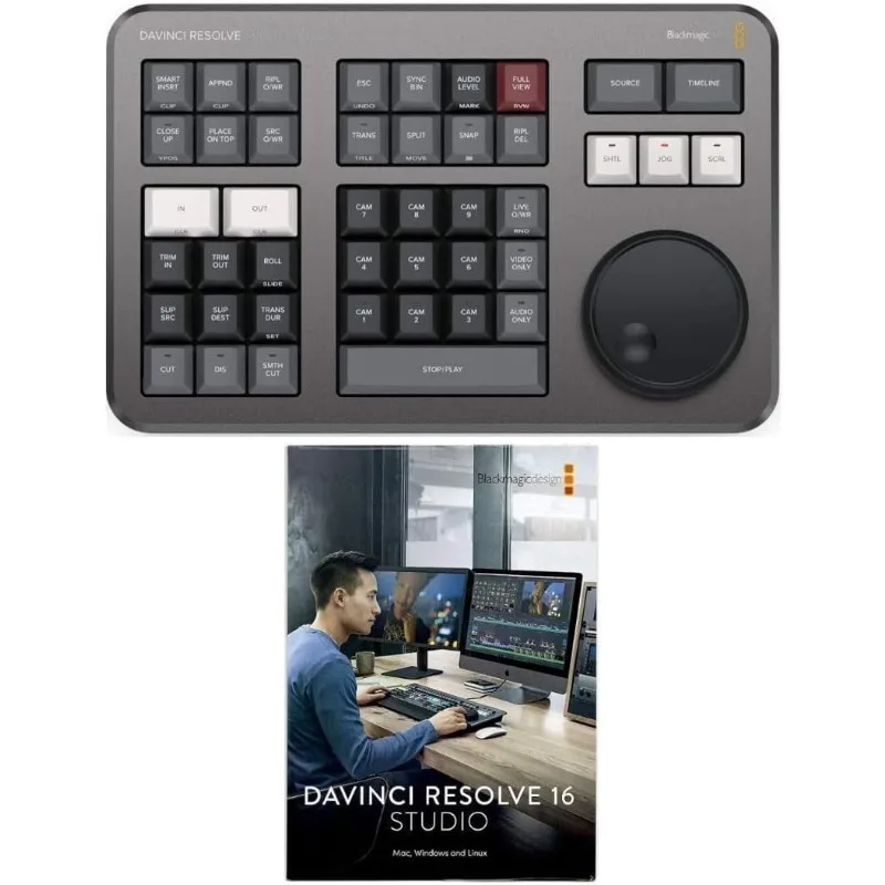 

Davinci Resolve Speed Editor Bundle with Davinci Resolve 17 Studio (Activation Card) (2 pieces)