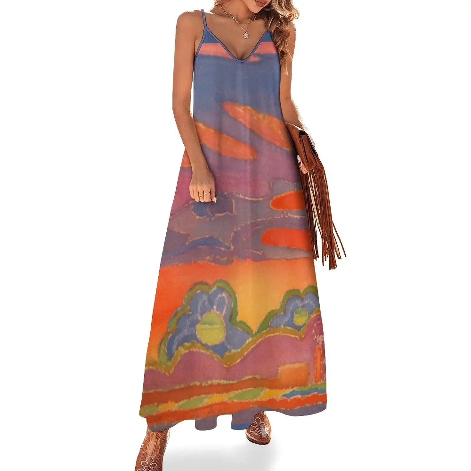 

Mediterranean Sunset in Nice, France Sleeveless Dress dress summer evening dress women