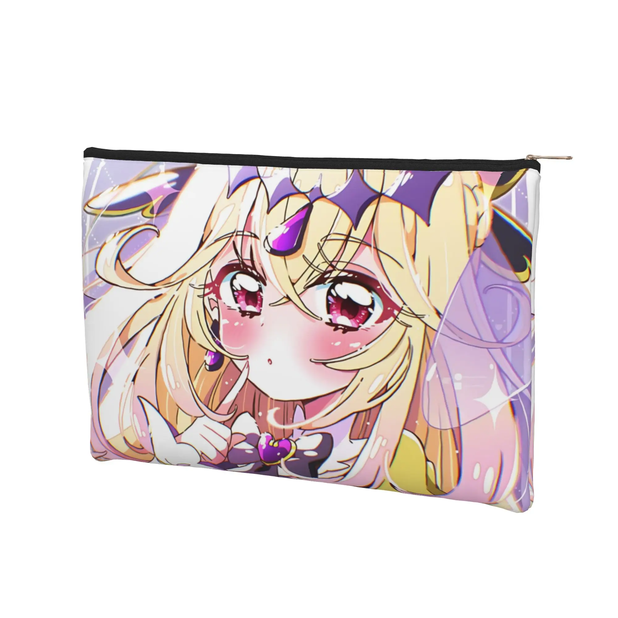Lightweight Cute pouch Cure Arcana Shadow Pretty Cure Makeup Bag Anime Princess Toiletry Bag with Zipper Toiletries Storage Bag