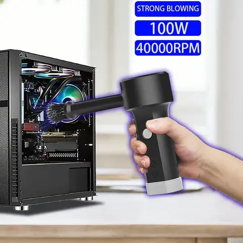PC Electric Air Cleaner Electric Air Duster chargeable,Compressed Air Cans USB,Cordless Air blower Cleaning Dust,Laptop Cleaner, Computer PC canned air