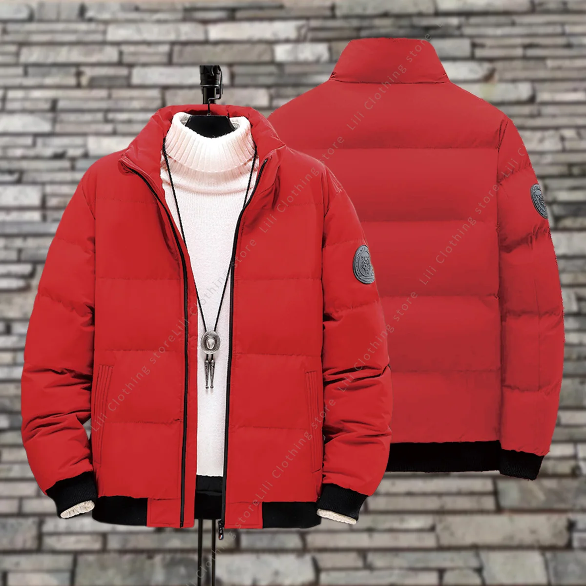 Essential basics Mens Winter Jackets Blank 2026 New Warm Parkas Puffer Bomber Jacket Down Coats Fashion Clothes Men Down Jackets