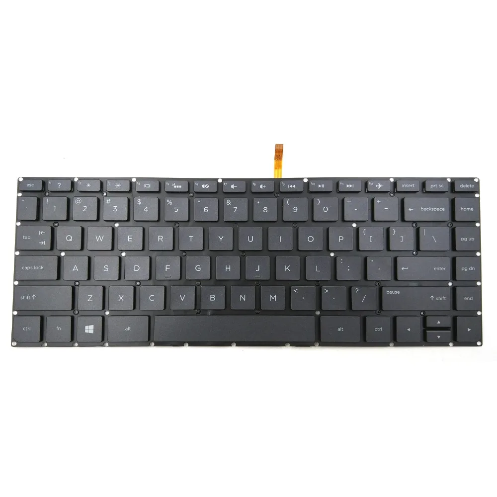 New Laptop Keyboard for HP Pavilion 14-AB000 14-AB 14-AB057CA 14-AB100 14-AB154CA 14-AB166US Backlit US Black Without Frame