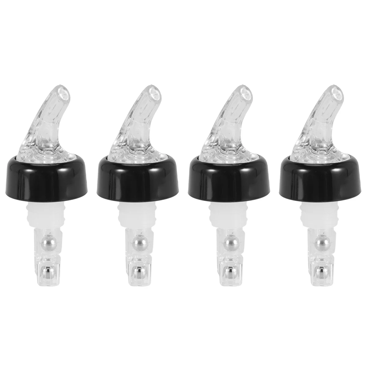 4 Pcs 1Oz Automatic Measured Bottle Pourer - Spirit Measure Pourer Drinks Wine Cocktail Dispenser Home Bar