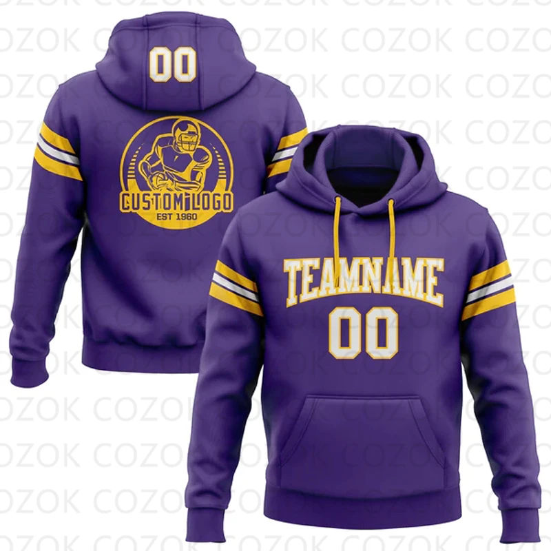 

Customized Hoodie Purple Jersey 3D Printed Unisex Pullovers Hoodie Casual Sweatshirts