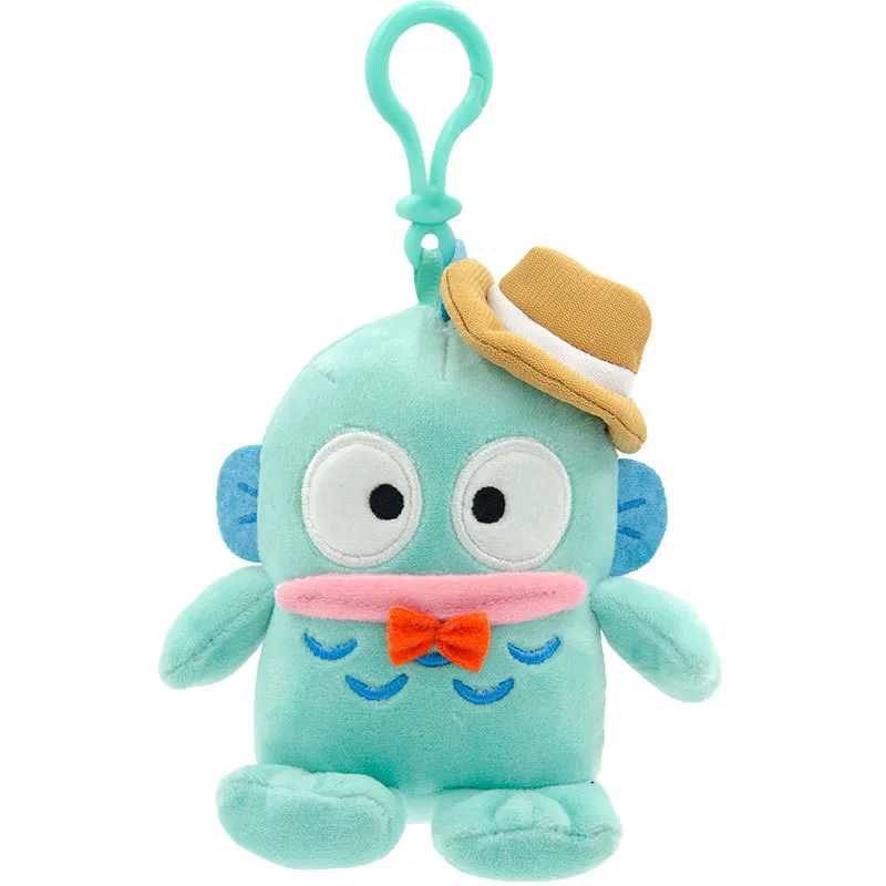 New Sanrio Clown Fish Pendant Keychain Backpack Plush Pendant Doll Half Ugly Fish Hanton Decoration Cute Children'S Doll Gift