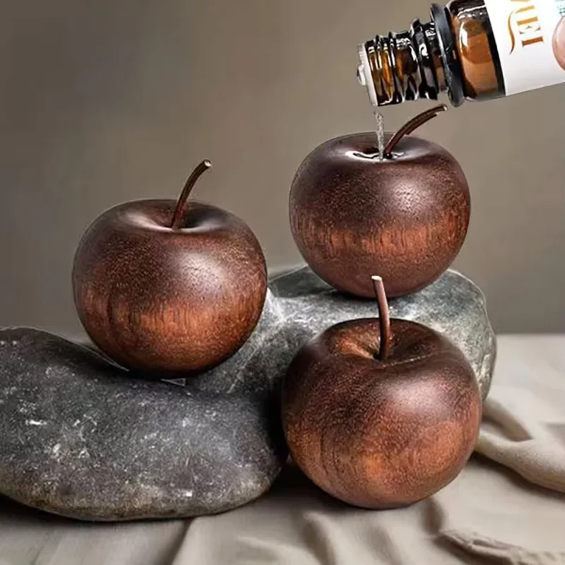 Natuurlijke houten appelvormig - Home Decor Yoga recensie en prijs