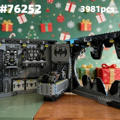 

Конструктор Batcave Shadow Box: Классическая модель 1989 года, 3981 деталь, декор для дома, игрушки, подарки на день рождения, 76252